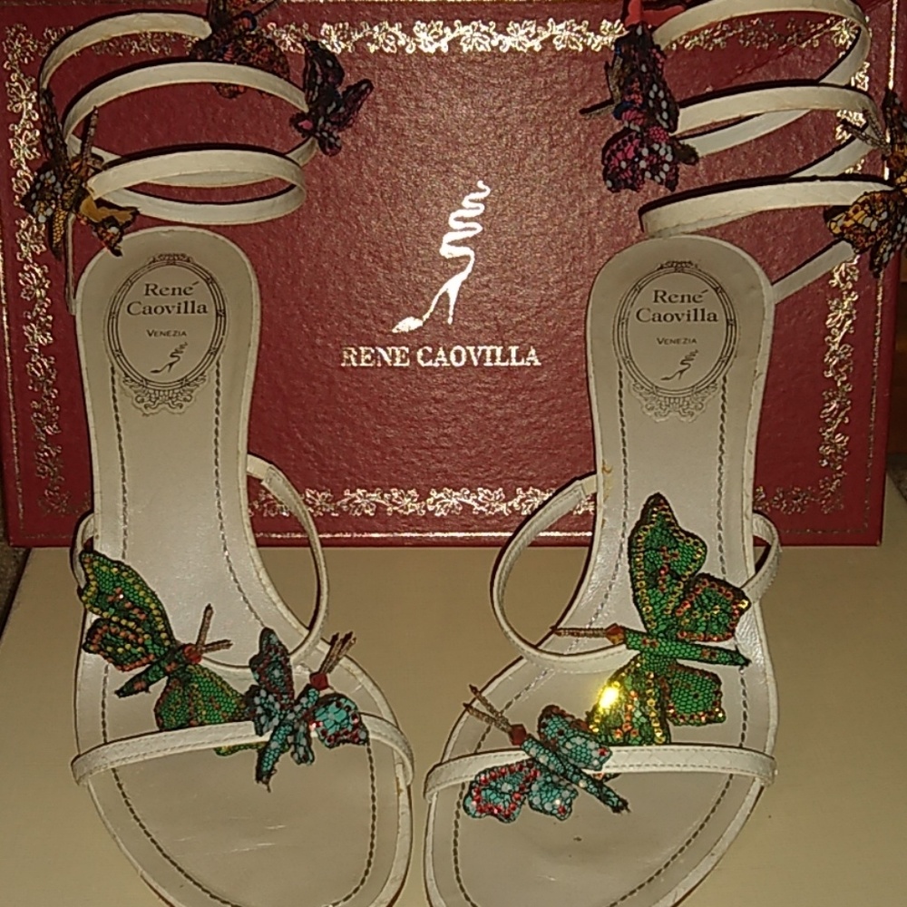Rene Caovilla Butterfly sandals